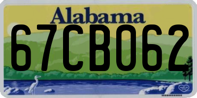 AL license plate 67CB062