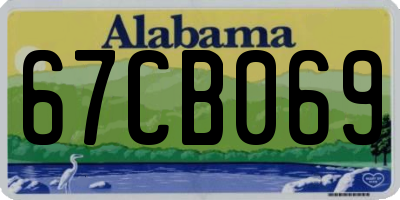 AL license plate 67CB069