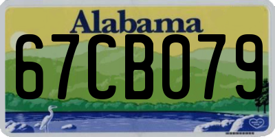 AL license plate 67CB079