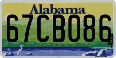AL license plate 67CB086