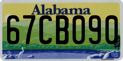 AL license plate 67CB090