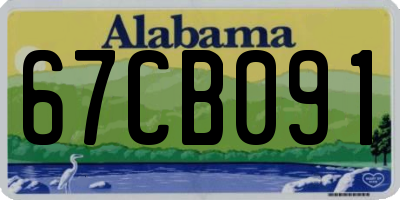AL license plate 67CB091