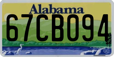 AL license plate 67CB094
