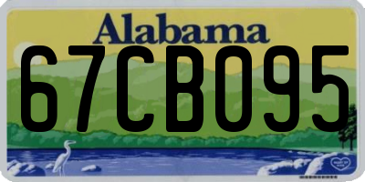 AL license plate 67CB095
