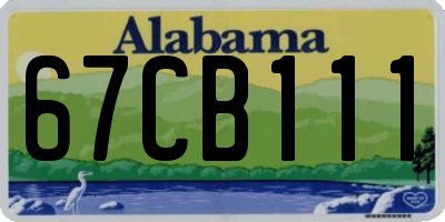 AL license plate 67CB111