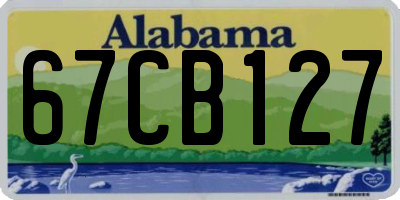 AL license plate 67CB127