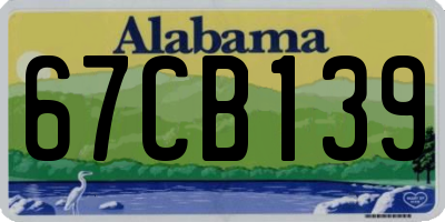 AL license plate 67CB139