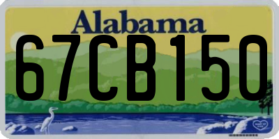 AL license plate 67CB150