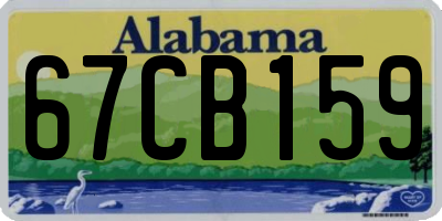 AL license plate 67CB159
