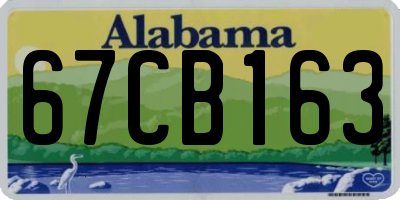 AL license plate 67CB163