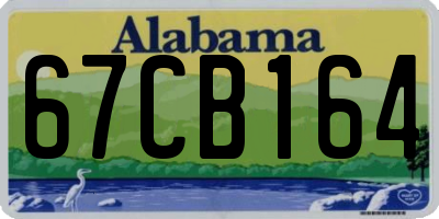 AL license plate 67CB164