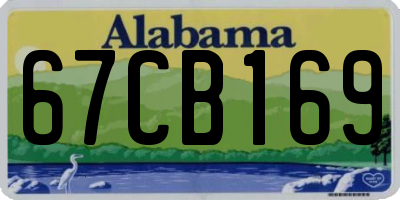 AL license plate 67CB169
