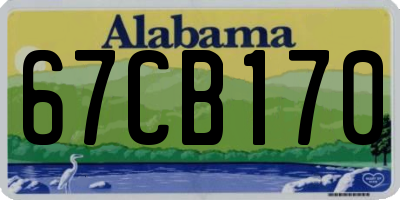 AL license plate 67CB170