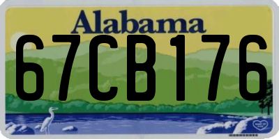 AL license plate 67CB176