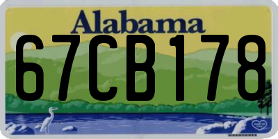 AL license plate 67CB178