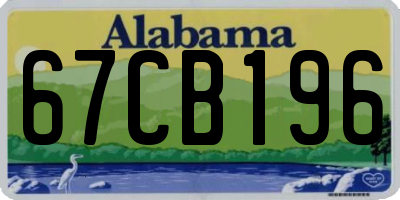 AL license plate 67CB196