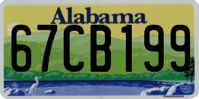 AL license plate 67CB199