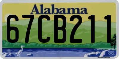 AL license plate 67CB211