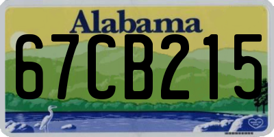 AL license plate 67CB215