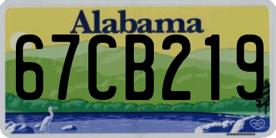 AL license plate 67CB219