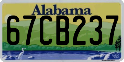 AL license plate 67CB237
