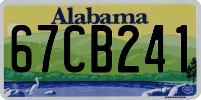 AL license plate 67CB241