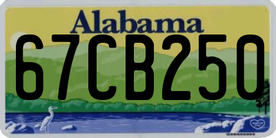 AL license plate 67CB250
