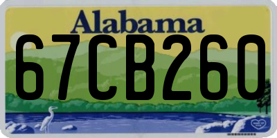 AL license plate 67CB260