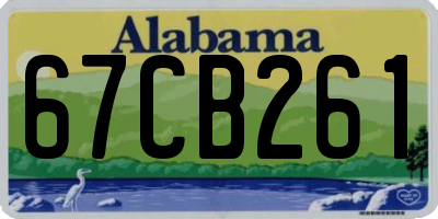 AL license plate 67CB261