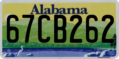AL license plate 67CB262