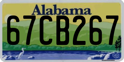 AL license plate 67CB267