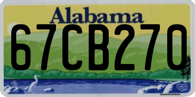 AL license plate 67CB270