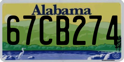 AL license plate 67CB274