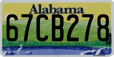 AL license plate 67CB278