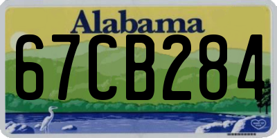 AL license plate 67CB284