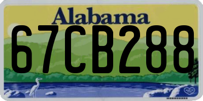 AL license plate 67CB288