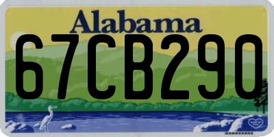 AL license plate 67CB290