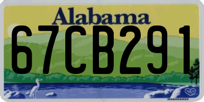 AL license plate 67CB291