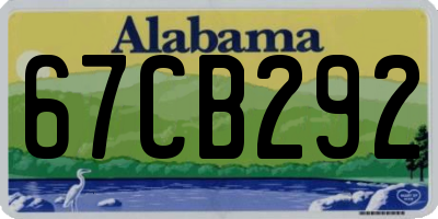 AL license plate 67CB292