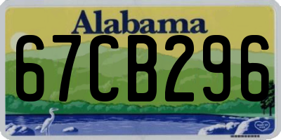 AL license plate 67CB296