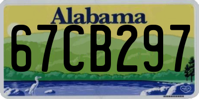 AL license plate 67CB297