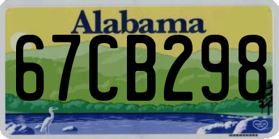 AL license plate 67CB298