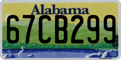 AL license plate 67CB299