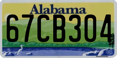AL license plate 67CB304