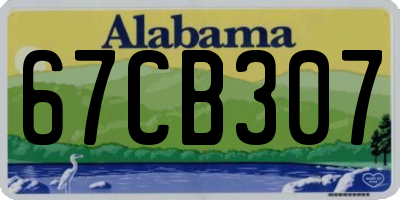 AL license plate 67CB307