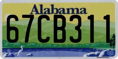 AL license plate 67CB311
