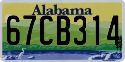 AL license plate 67CB314