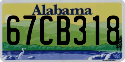 AL license plate 67CB318