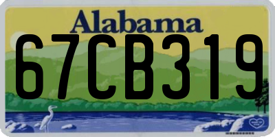 AL license plate 67CB319