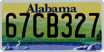 AL license plate 67CB327